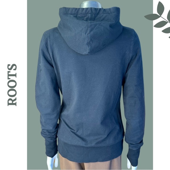 Roots Canada Women's Hoodie Black Full Zipper Front with Loned Contrast
Hood Med - Picture 4 of 7